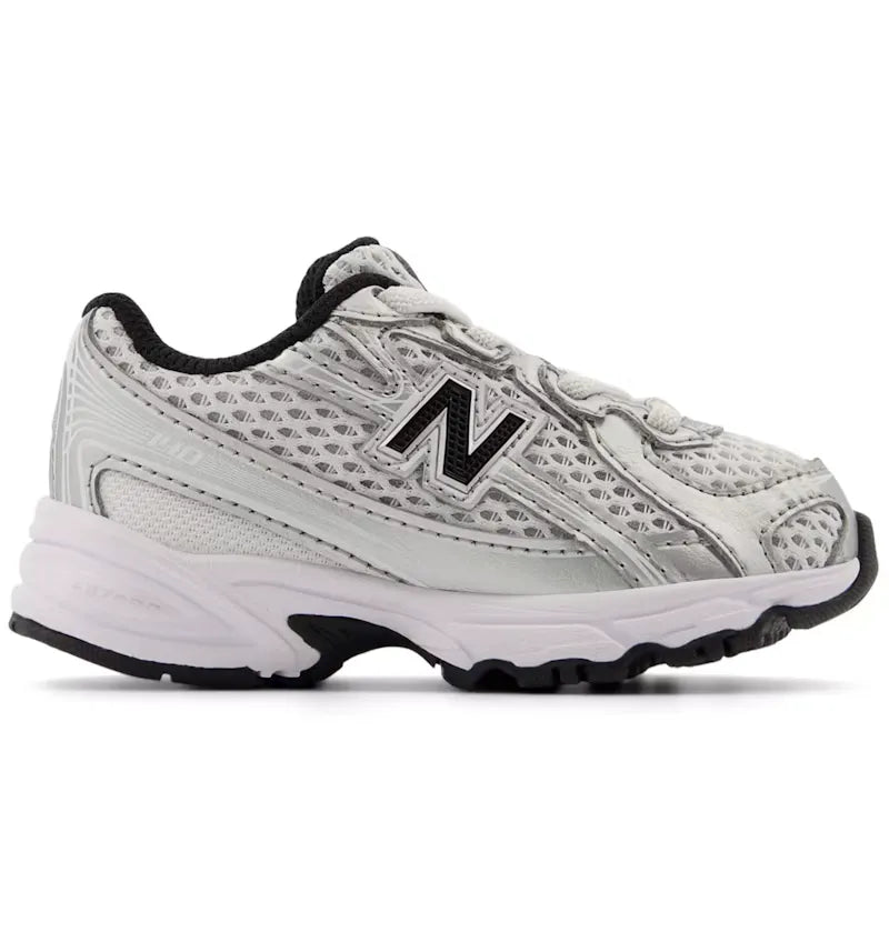 New Balance 740 Bungee Lace Silver Metallic Black (TD) - vue 360
