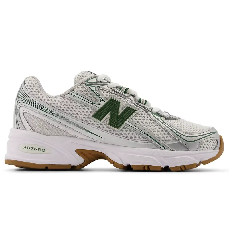 New Balance 740 Silver Metalic Dark Alpine Green (GS) - vue 360