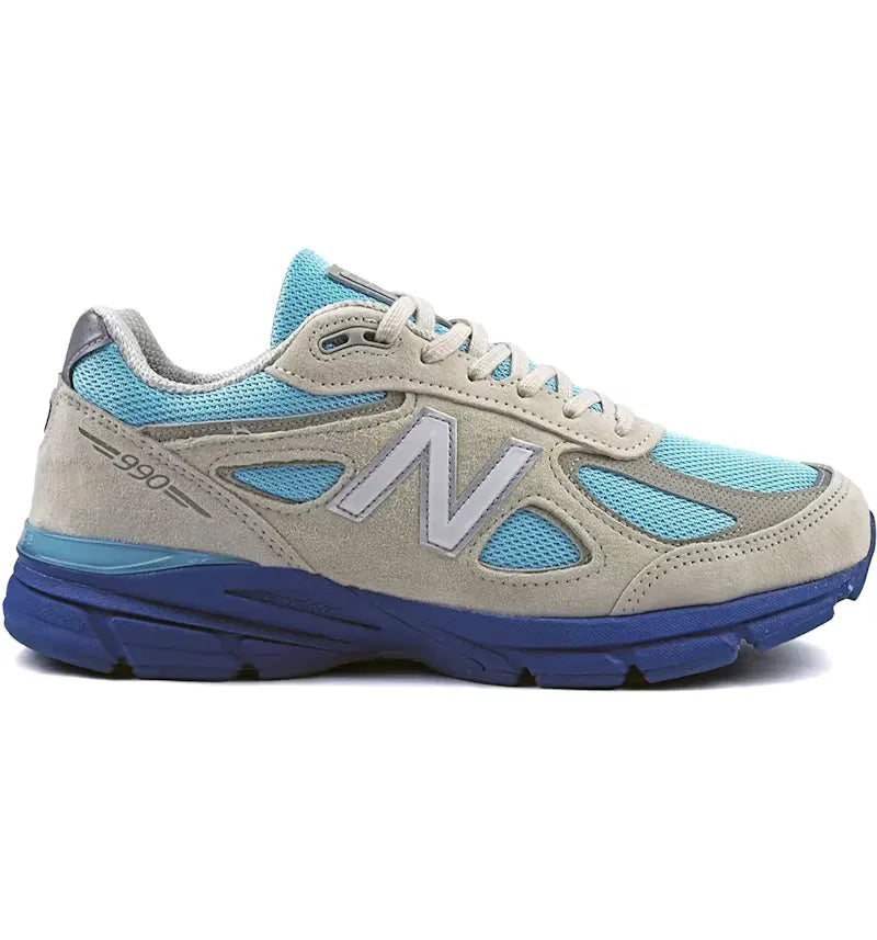 New Balance 990v4 MiUSA Moonbeam Cloud Blue - vue 360