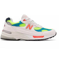 New Balance 992 White Neon Cyan