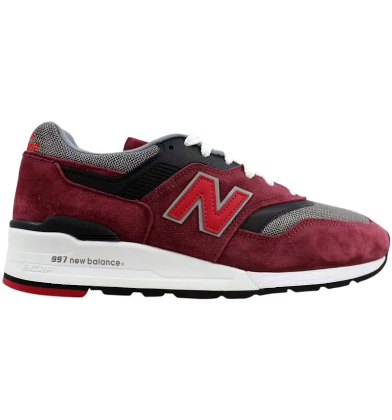 New Balance 997 Made In USA Burgundy - vue 360