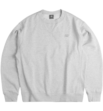 New Balance Athletics French Terry Crew Sweatshirt Light Grey - authentic New Balance apparel