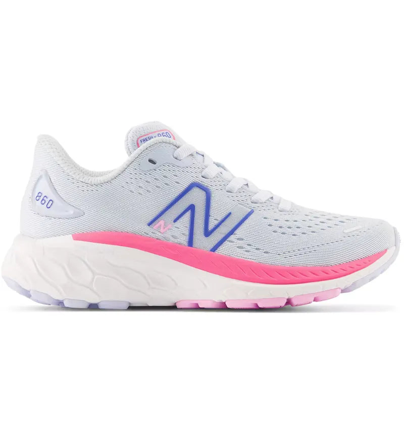 New Balance Fresh Foam X 860v13 Moon Dust Neon Pink (PS) - vue 360