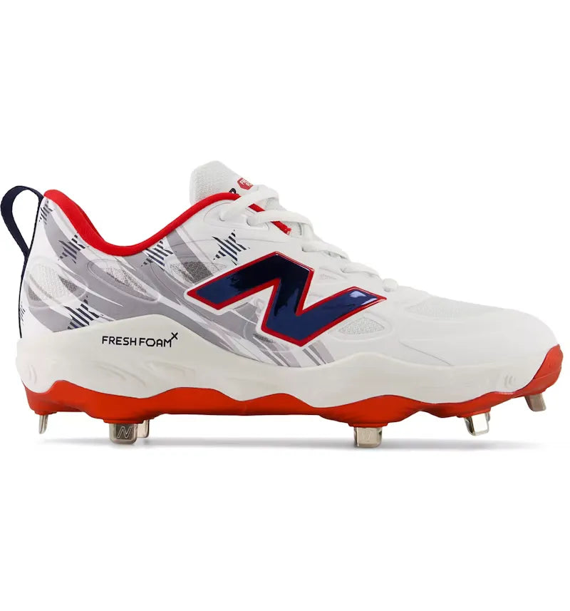 New Balance Fresh Foam X Velo v4 International Baseball Pack White Red (Women's) - vue 360