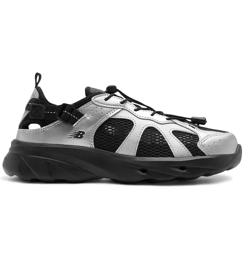 New Balance Kave Sandal Black Metallic Silver - vue 360
