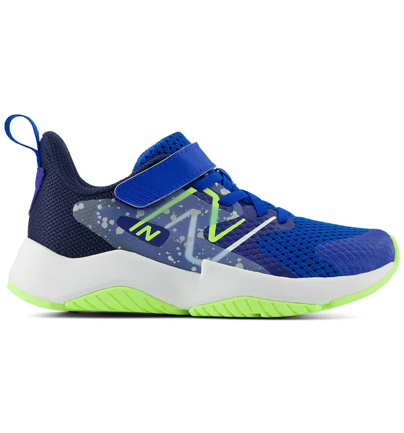 New Balance Rave Run v2 Bungee Lace Team Royal Blue Oasis Bleached Lime Glo (PS) - vue 360