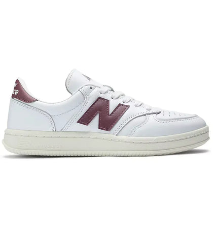 New Balance T500 White Washed Burgundy - authentic New Balance sneakers