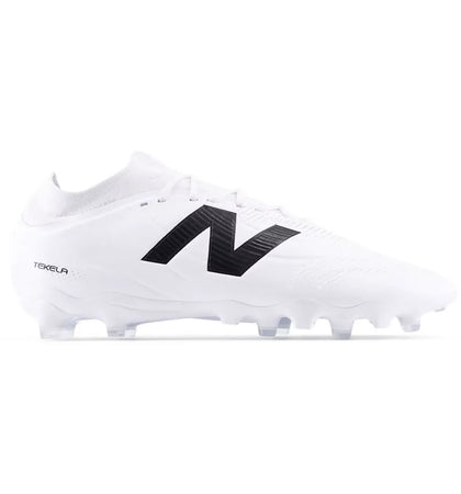 New Balance Tekela Team Low Laced FG V5 White Black Silver - authentic New Balance sneakers