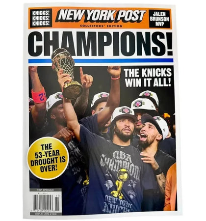 New York Knicks New York Post Special collectors Edition Knicks Champions Magazine - authentic New York Knicks product