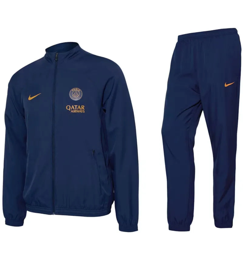 Nike 2023-24 Paris Saint-Germain Strike Tracksuit Blue - vue 360