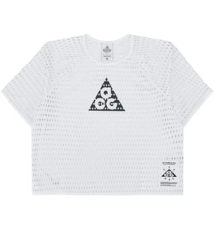 Nike ACG Radical Airflow Dri-Fit Short Sleeve Trail Running Top White Anthracite - authentic Nike product