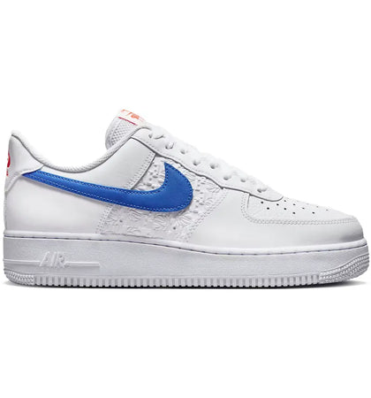 Nike Air Force 1 '07 Low Embossed Hoops Racer Blue - authentic Nike sneakers