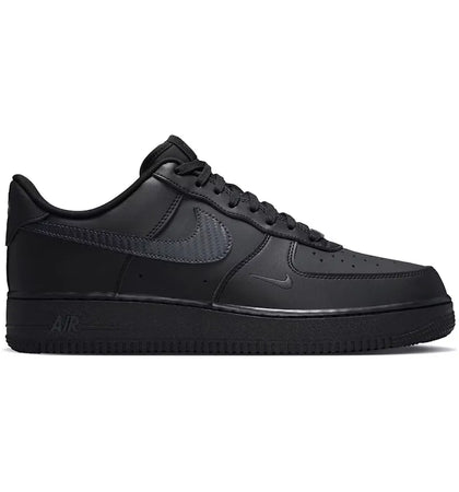 Nike Air Force 1 Low '07 Carbon Fiber Swoosh Black Anthracite - authentic Nike sneakers