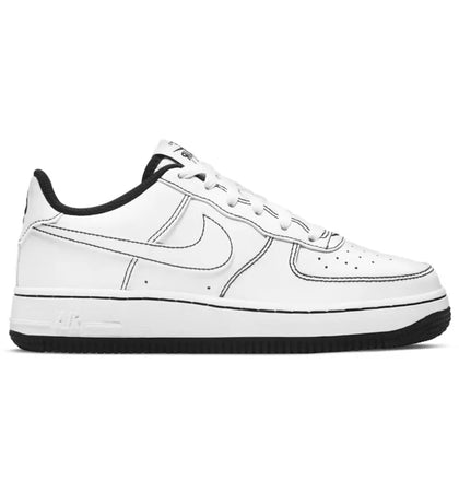 Nike Air Force 1 Low 07 Contrast Stitch White Black (GS) - authentic Nike sneakers