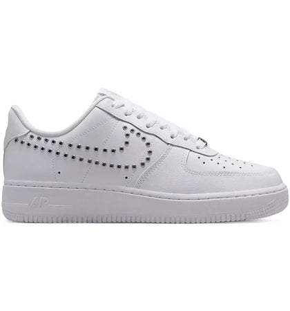 Nike Air Force 1 Low '07 LV8 Triple White Metallic Silver (Women's) - authentic Nike sneakers