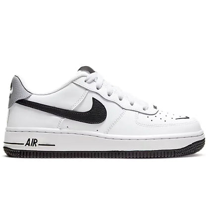 Nike Air Force 1 Low '07 LV8 White Black Mini Swoosh (GS) - authentic Nike sneakers