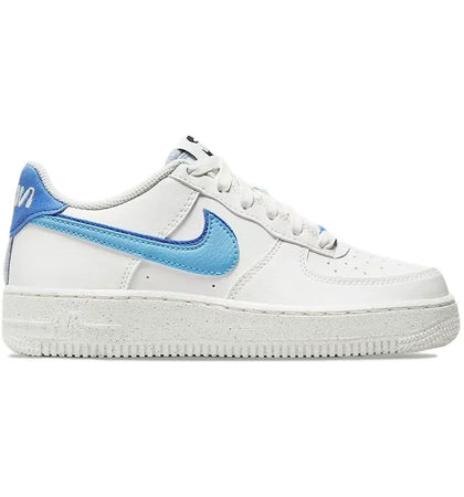 Nike Air Force 1 Low 82 Double Swoosh White Medium Blue (GS) - authentic Nike sneakers