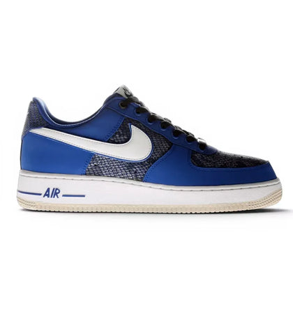 Nike Air Force 1 Low Game Royal Blue Snakeskin - authentic Nike sneakers
