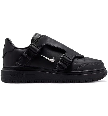 Nike Air Force 1 Low Luxe Black Metallic Silver - authentic Nike sneakers