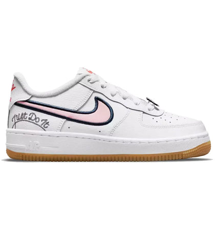 Nike Air Force 1 Low LV8 Just Do It White Pink Glaze (GS) - authentic Nike sneakers
