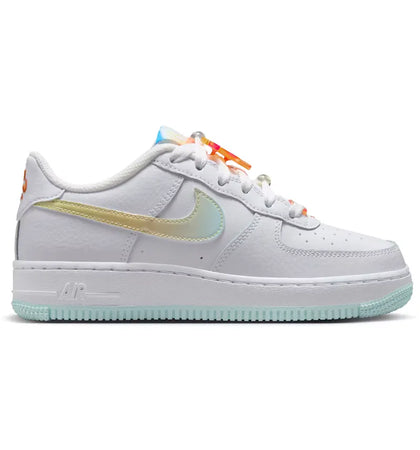 Nike Air Force 1 Low LV8 White Glacier Blue Multi-Color (GS) - authentic Nike sneakers