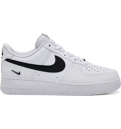Nike Air Force 1 Low SE Nylon Swoosh White Black - authentic Nike sneakers