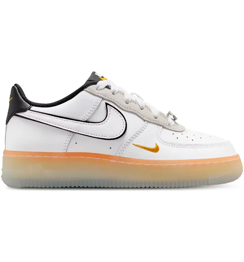 Nike Air Force 1 Low White Black Orange Peel (GS) - vue 360