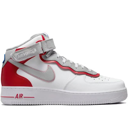 Nike Air Force 1 Mid Athletic Club White Gym Red - authentic Nike sneakers