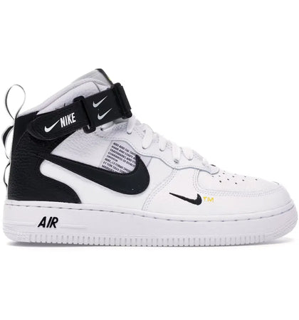 Nike Air Force 1 Mid Utility White Black (GS) - authentic Nike sneakers