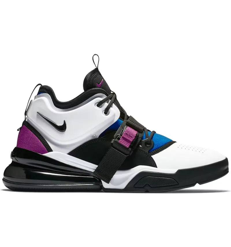 Nike Air Force 270 White Black Lyon Blue - vue 360