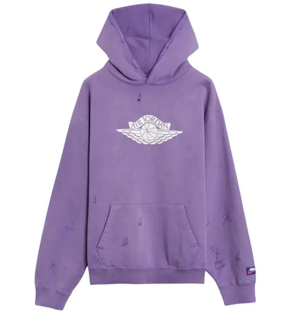 Nike Air Jordan Rare Air Fleece Pullover Hoodie Purple Earth - authentic Nike apparel