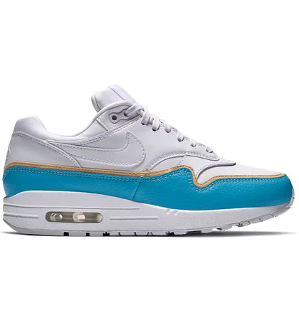 Nike Air Max 1 Liner White Blue (Women's) - authentic Nike sneakers