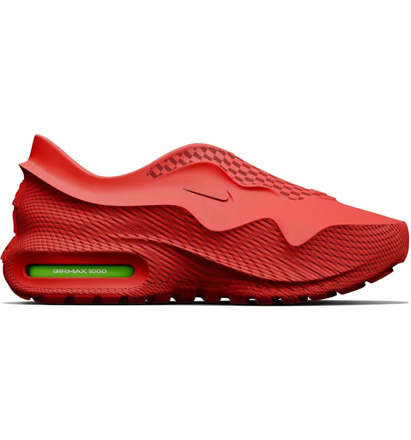 Nike Air Max 1000 Red Atomic Green - vue 360