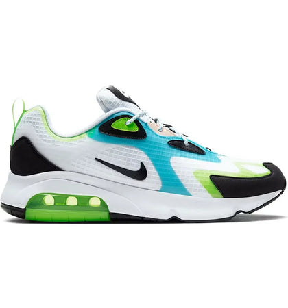 Nike Air Max 200 White Electric Green Oracle Aqua - authentic Nike sneakers