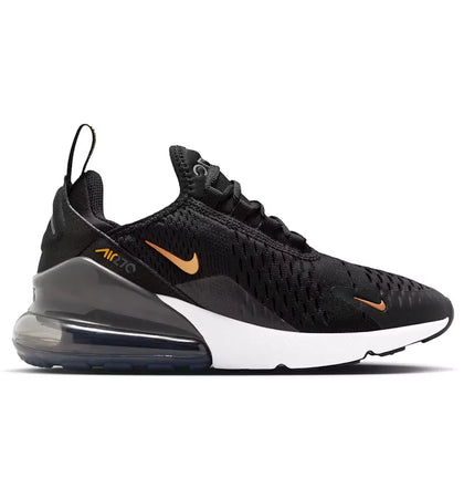 Nike Air Max 270 Black Laser Orange Metallic Copper (GS) - authentic Nike sneakers