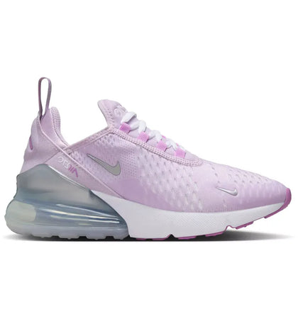 Nike Air Max 270 Doll Rush Fuchsia White Metallic Silver (GS) - authentic Nike sneakers