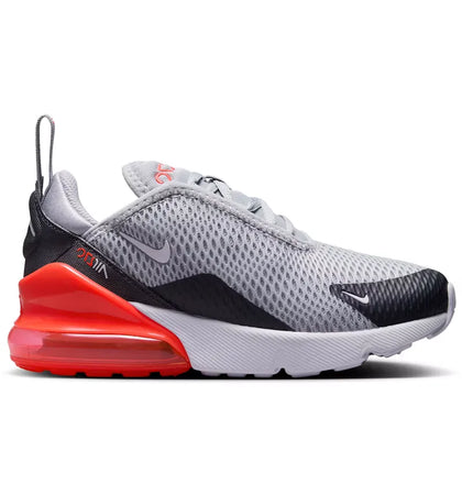 Nike Air Max 270 Wolf Grey Anthracite Bright Crimson White (PS) - authentic Nike sneakers