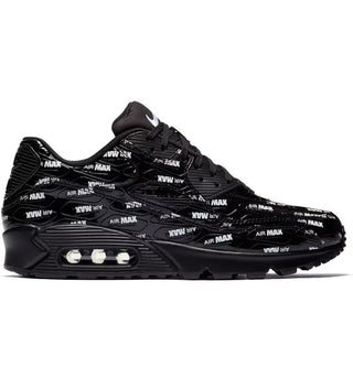 Nike Air Max 90 All-Over Print Black White - authentic Nike sneakers