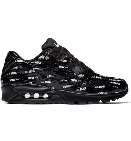 Nike Air Max 90 All-Over Print Black White - authentic Nike sneakers
