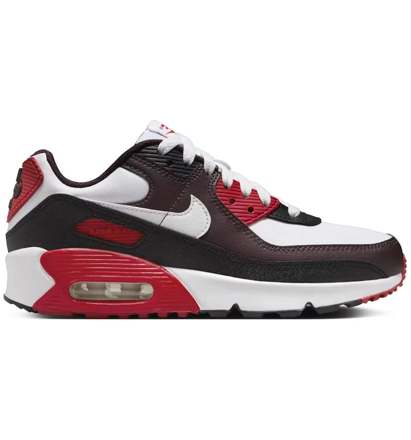Nike Air Max 90 Burgundy Crush Black University Red White (GS) - vue 360