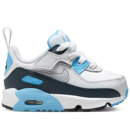 Nike Air Max 90 EasyOn White Baltic Blue Armory Navy Wolf Grey (I) - authentic Nike sneakers