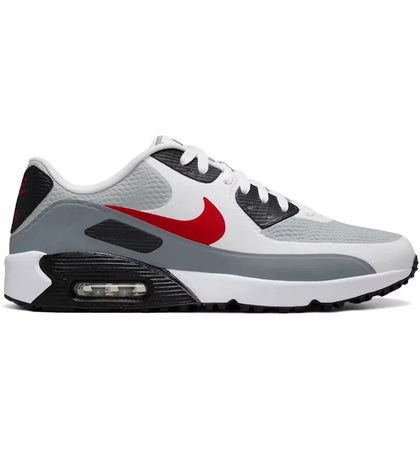 Nike Air Max 90 Golf White Light Smoke Grey Red - authentic Nike sneakers