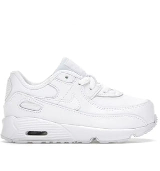 Nike Air Max 90 Leather Triple White (TD) - authentic Nike sneakers