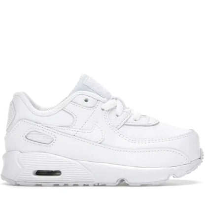 Nike Air Max 90 Leather Triple White (TD) - authentic Nike sneakers