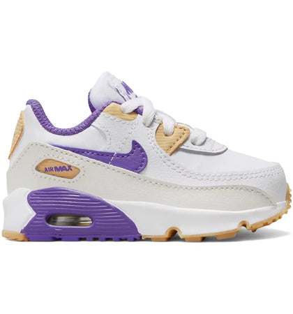 Nike Air Max 90 LTR White Action Grape (TD) - authentic Nike sneakers