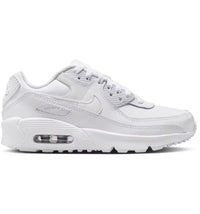 Nike Air Max 90 LTR White Metallic Silver (GS)