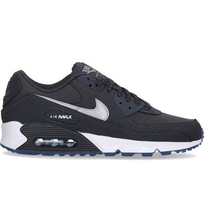 Nike Air Max 90 Reflective Swoosh Anthracite Industrial Blue - authentic Nike sneakers