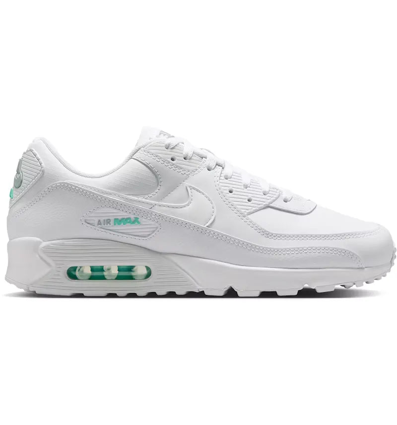 Nike Air Max 90 White Hyper Turquoise - vue 360