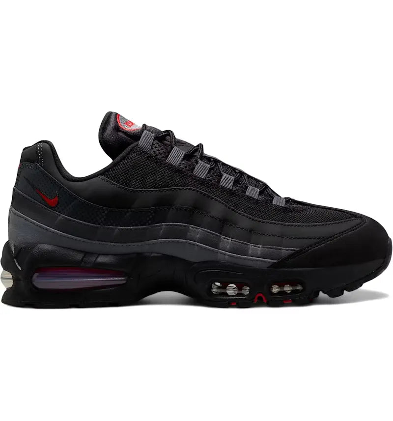 Nike Air Max 95 Big Bubble Black Anthracite University Red - vue 360