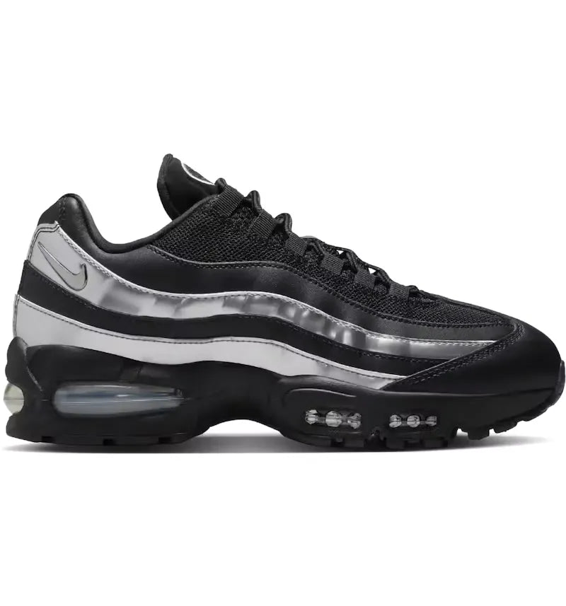 Nike Air Max 95 Big Bubble Black Metallic Silver (Women's) - vue 360